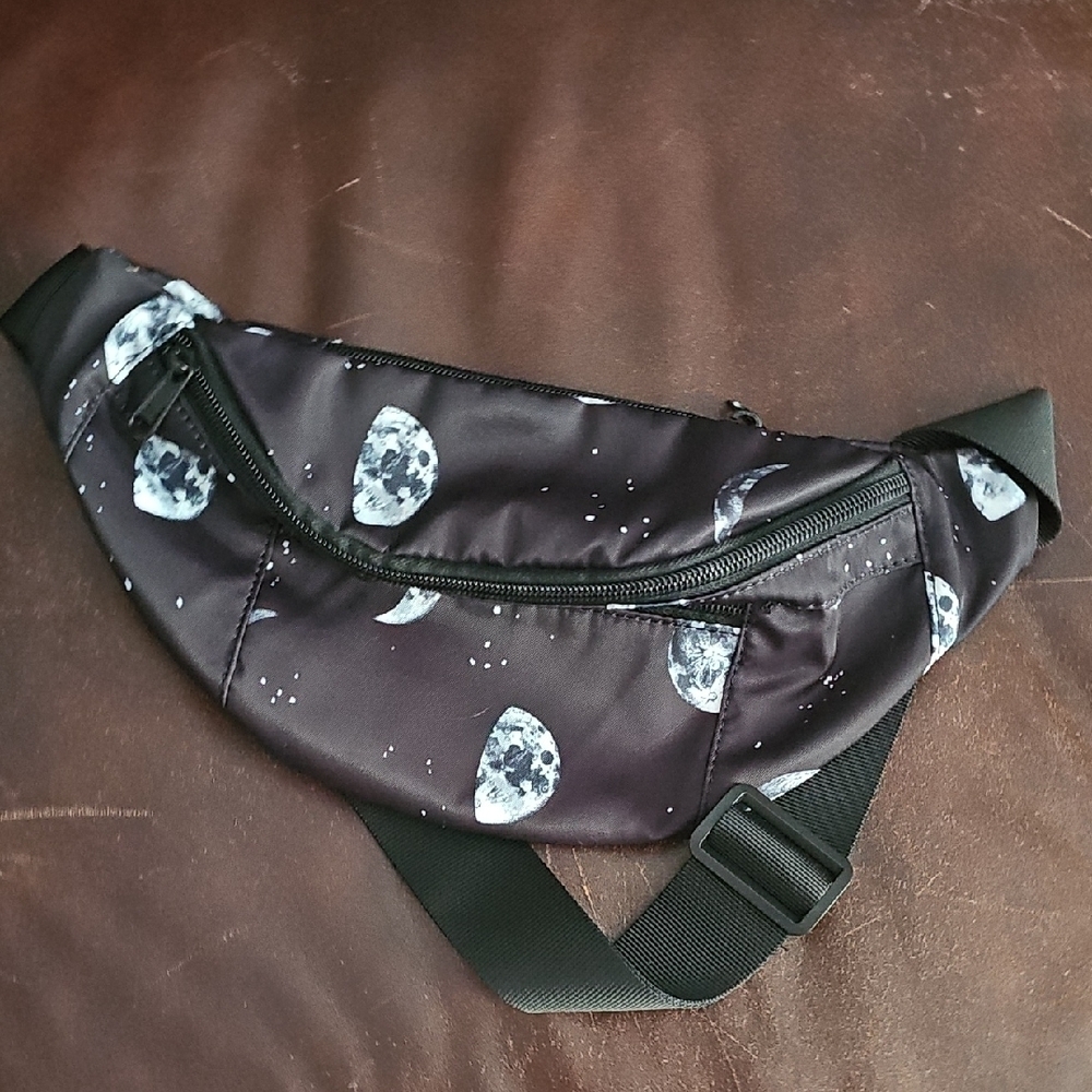 Celestial Black Moon Belt Bag